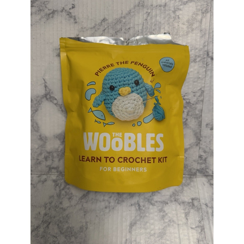 The Woobles Pierre The Penguin - Learn To Crochet Kit For Beginners